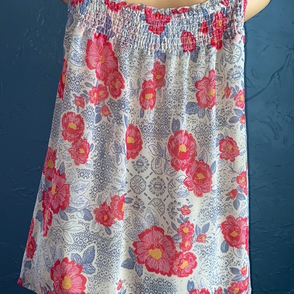 Torrid Floral Women’s Blouse Sz 1, top adjustable straps - Picture 6 of 10